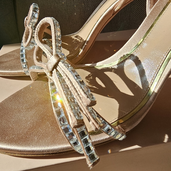 Anthropologie Gedebe Cecile Satin Heels NIB - Picture 11 of 16